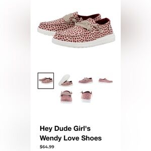 Hey Dude Girl's Wendy Love Shoes NWT